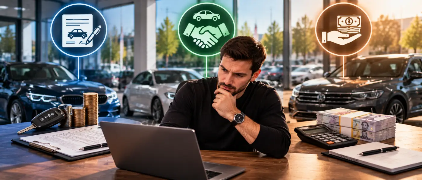 Credit auto vs leasing vs credit de nevoi personale: Ce alegi pentru o masina SH?